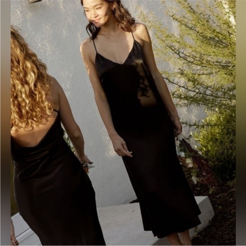 Whimsy + Row Jade satin midi dress